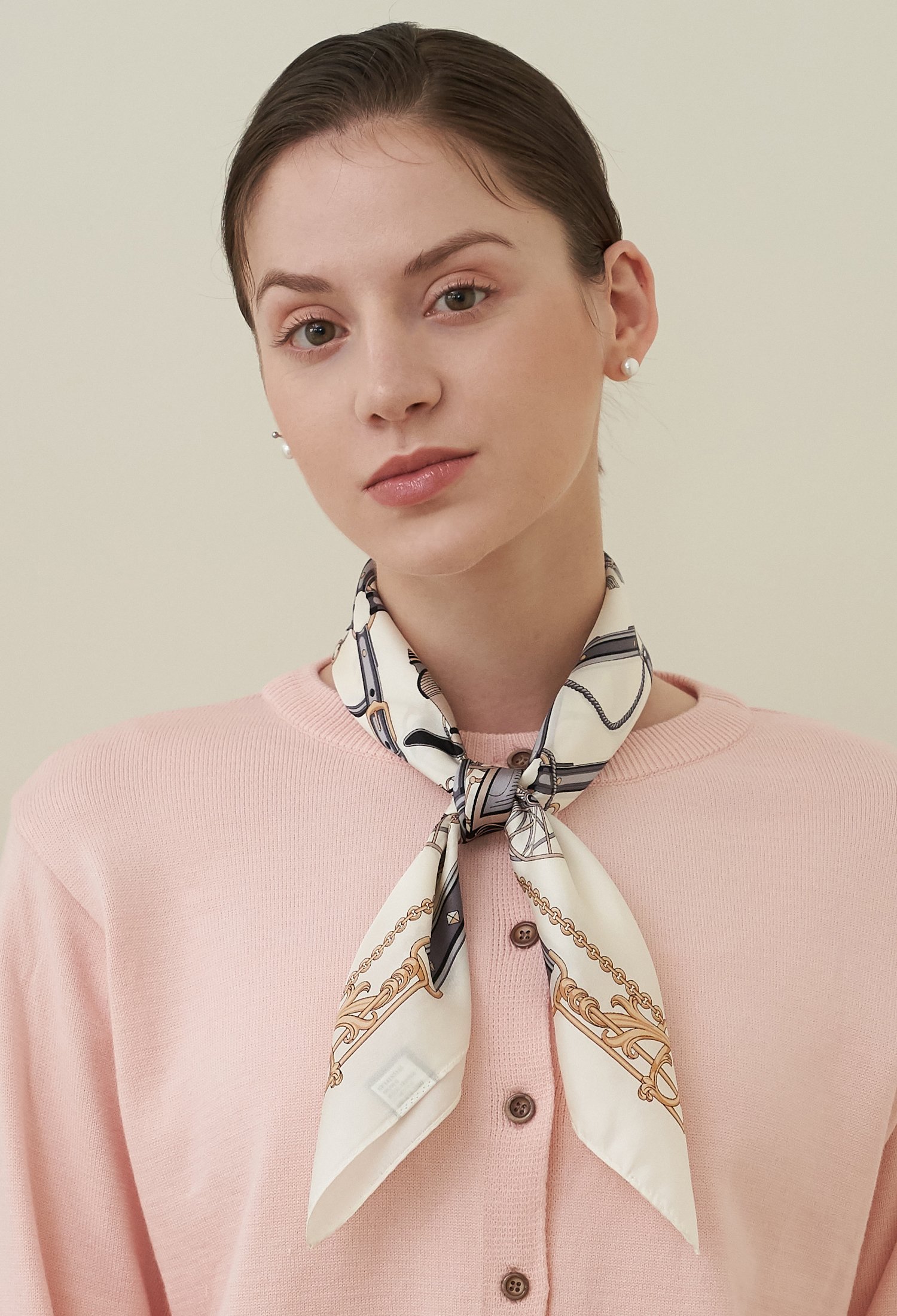 엘르 엔딩마차 실크 미니 스카프 SE141S314