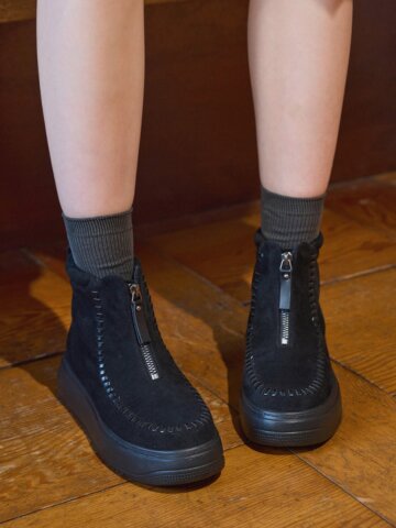 스티치 앵클부츠 HA2417