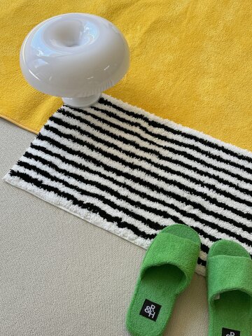 모던 스트라이프 터프팅 발매트 2colors