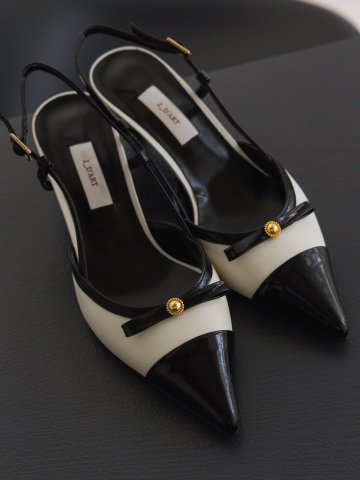 rina ribbon slingback combi