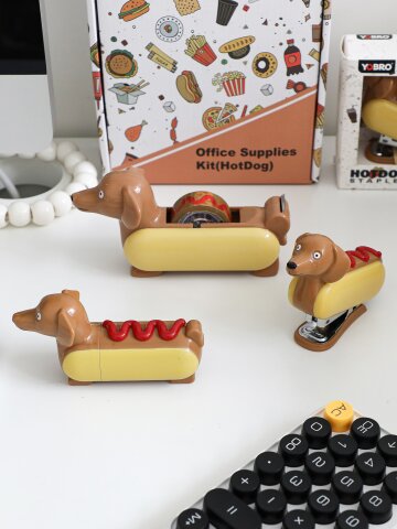 YOBRO 요브로 문구 세트 스테플러 테이스디스펜서 연필깍이