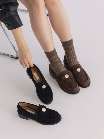 arte ribbon loafer suede 2color