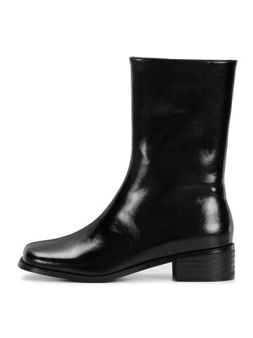 Square half boots_black