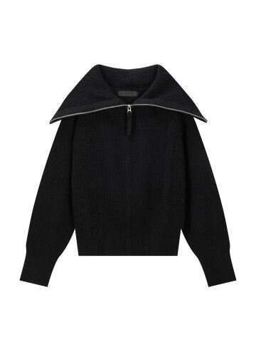 Sailor zip knit_black