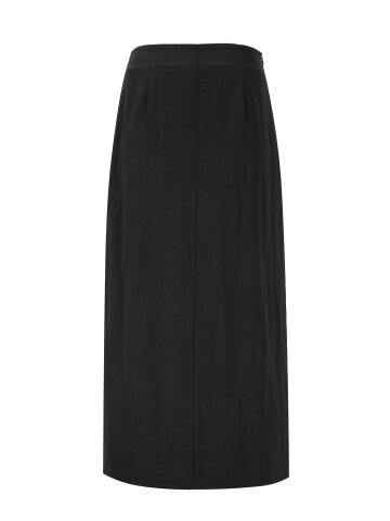 Cloud slit skirt_black