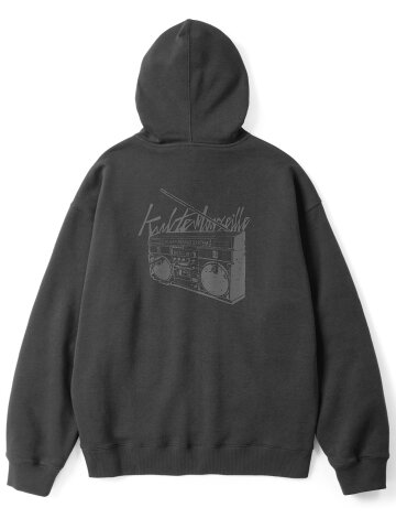 Retro radio hoody Grey