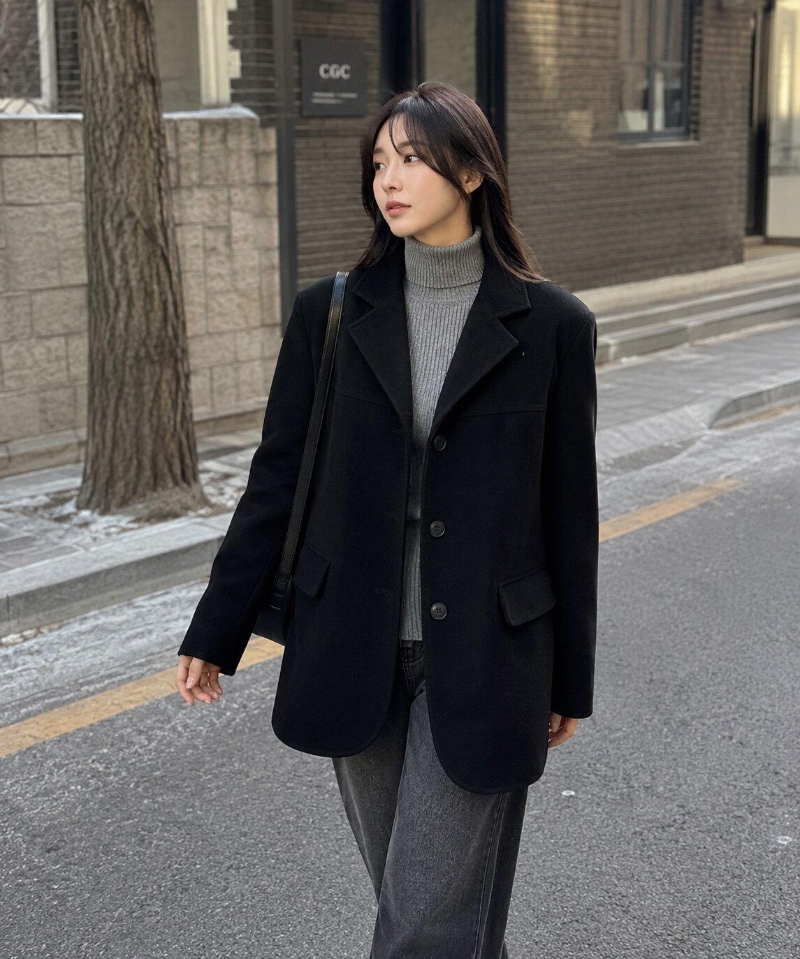 [스타벅스 기프티콘 증정] 스웨이드 싱글 버튼 하프 자켓 (6colors)