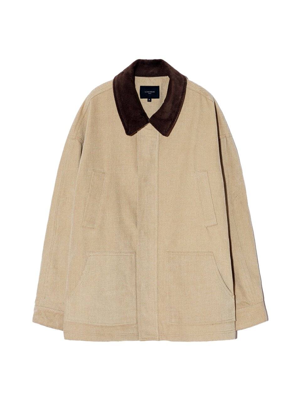 Corduroy Cotton Field Jacket  - Beige