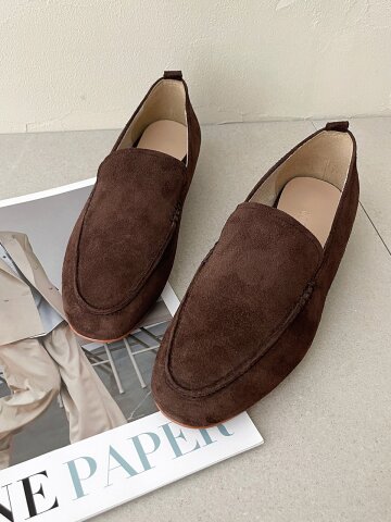 보닌 스웨이드 로퍼_Brown 2cm ODR219160