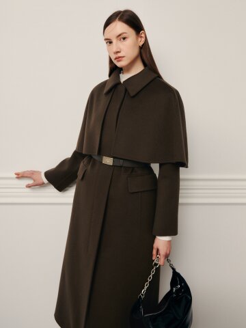 발마칸 케이프 핸드메이드 코트 