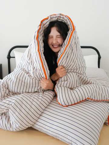 캔디샵 알러지케어 스트라이프 차렵이불 단품 4colors(SS/Q)