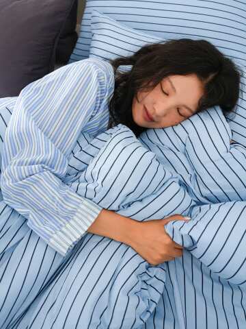 캔디샵 알러지케어 스트라이프 차렵이불 세트 4colors(SS/Q)