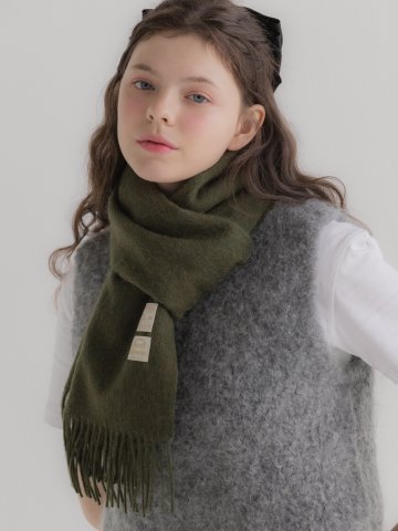 PREMIUM PURE WOOL 100 MUFFLER [ FOREST ] - 프리미엄 울 100 머플러 (M001FR)