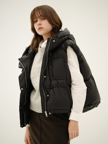 Puffer Down Vest _Black