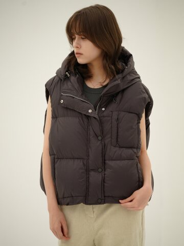 Puffer Down Vest _Grey