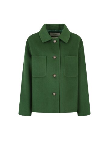 캐시미어 아웃 포켓 셔츠 코트 