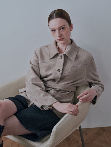 BA_Solid color loose jacket_2color