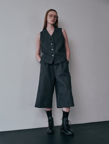 BA_Winter suit vest pants set_CHARCOAL