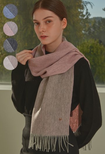 [기프트박스]_더블사이드 버진울 머플러_4컬러

