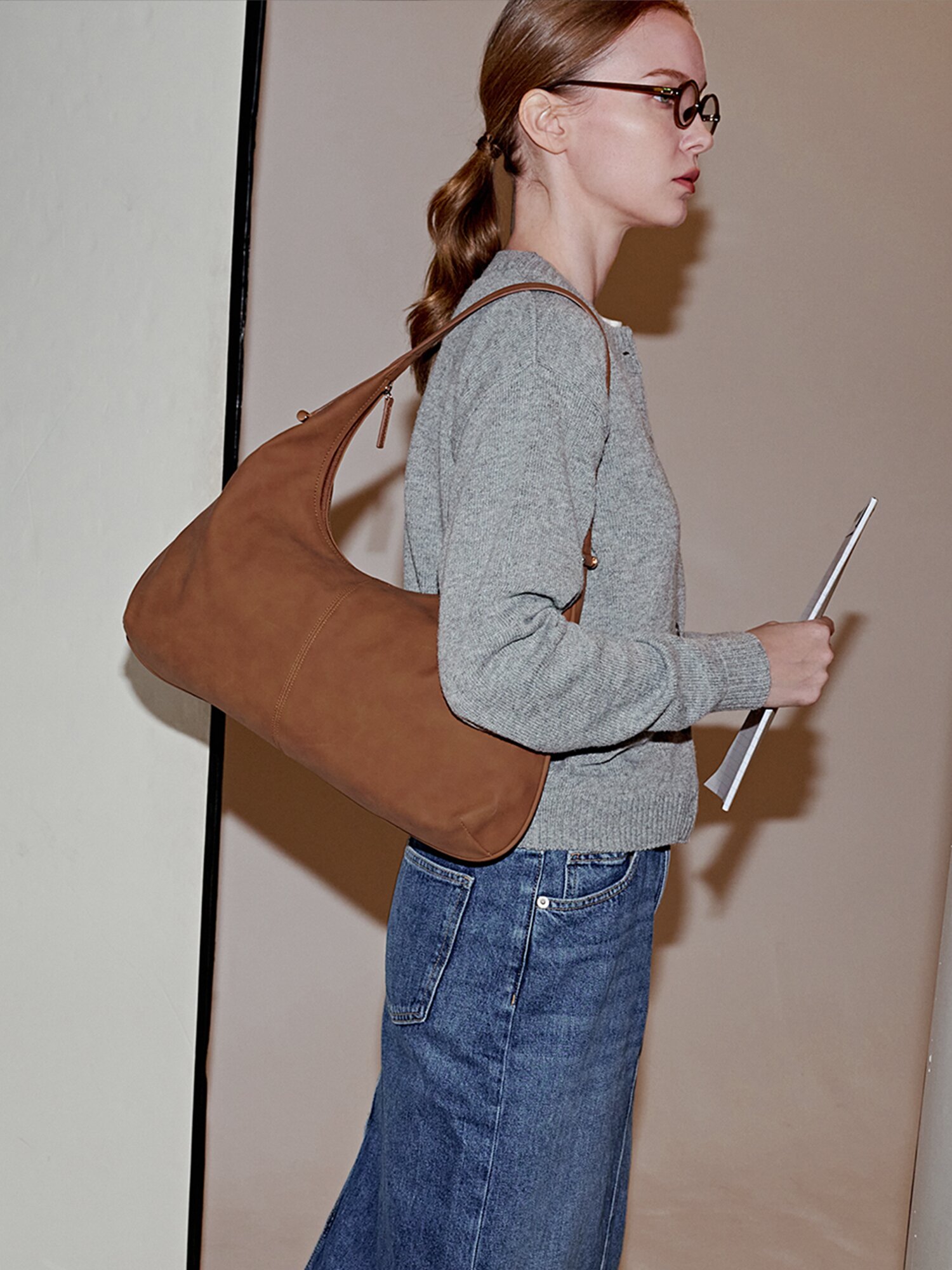 Matin hobo bag camel