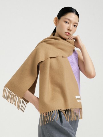 Royal Baby Alpaca Muffler - Camel