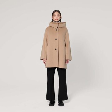 오버핏 후디드 하프 코트 (UFJWCO460N-L/BEIGE)