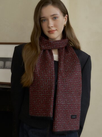 엘르 스타일룩 롱 머플러 SE24MX305