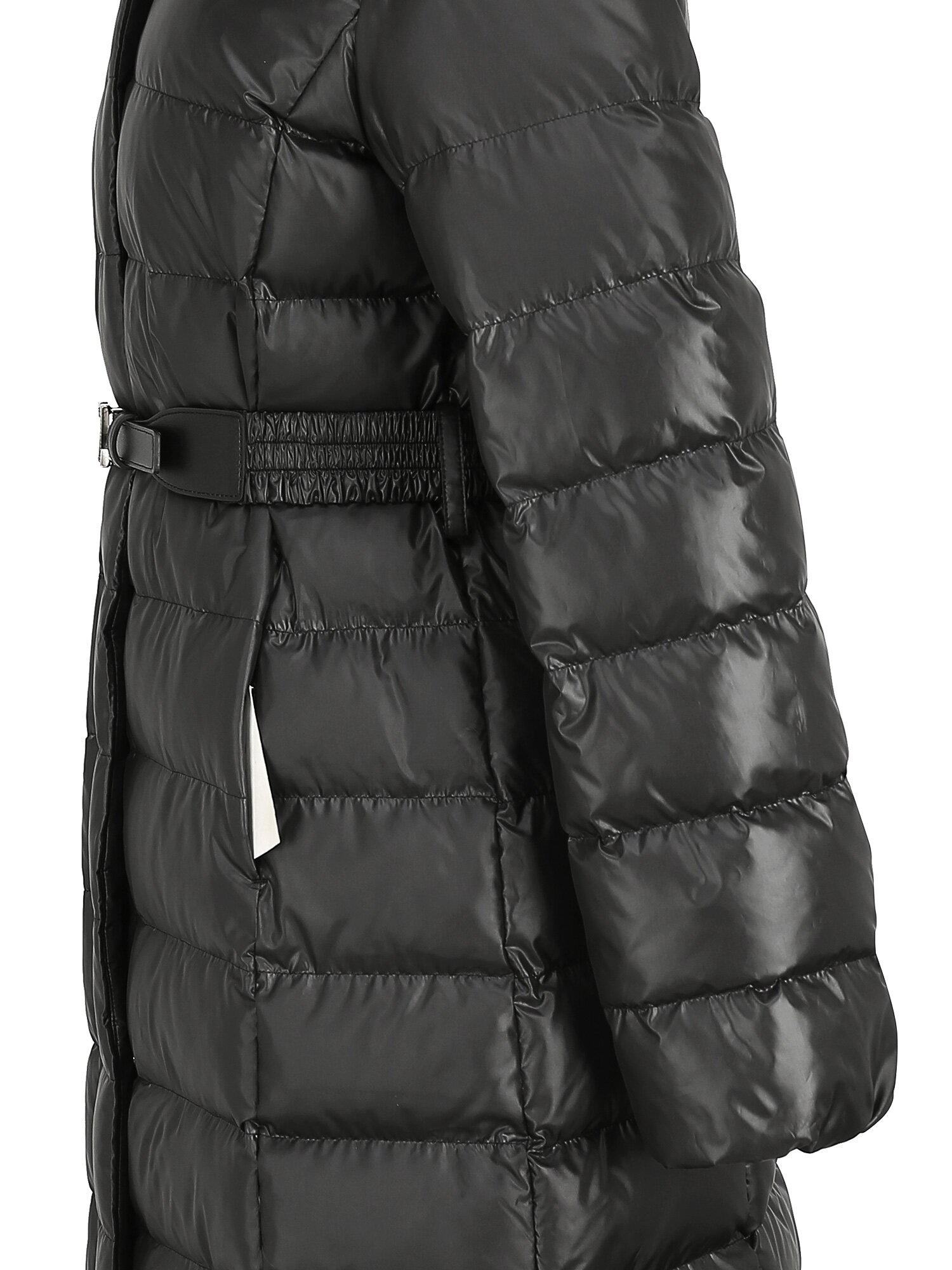 폭스퍼 글로시 퀼팅 덕다운 점퍼 (BLACK)