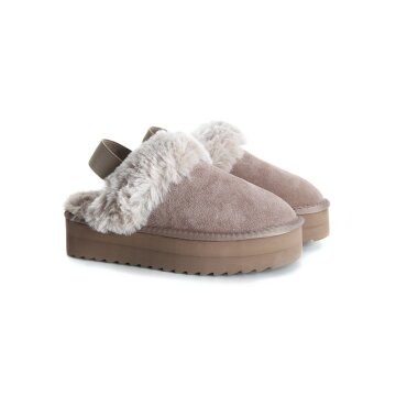 [WOMEN] 컬러스오브캘리포니아 스트랩 어그 클로그 - 토프 CBWCF07FFZTAU