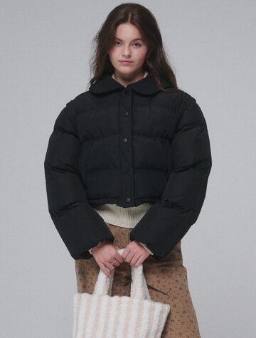 Detachable Sleeve Wellon Short Padding_Black