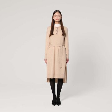 캐시미어 100 트임 벨트 롱 원피스 (UFJKOP471C-BEIGE)