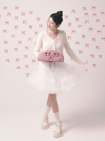 투포식스 Ribbon chain shoulder bag PK