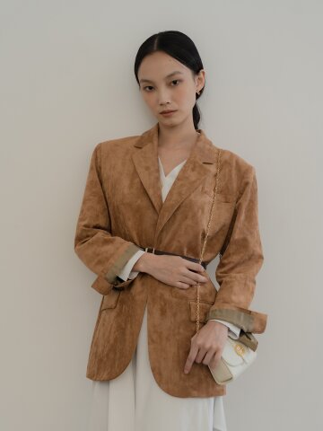 [24FW] CLASSIC OVERFIT SUED JACKET