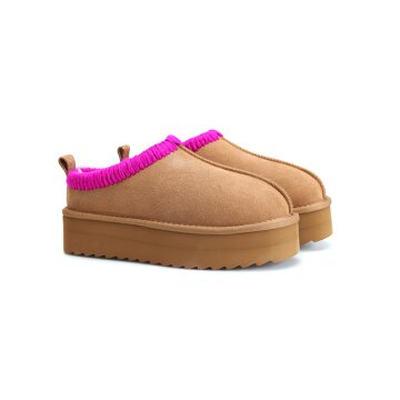 [WOMEN] 컬러스오브캘리포니아 플랫폼 어그 클로그 - 탄 CBWCF13FFZTAN