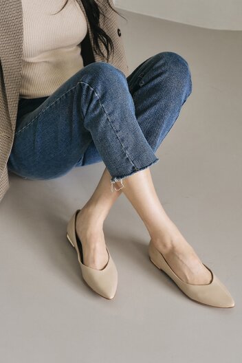 274065-24 플랫슈즈_베이지페이턴트(1.5cm)