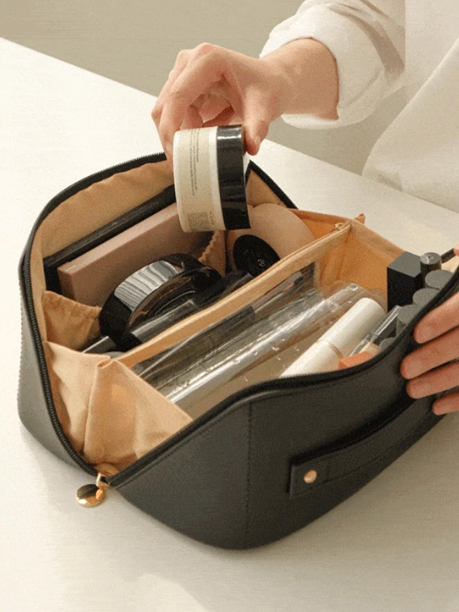 대용량 여행 파우치 휴양지 바캉스 수납가방 3color