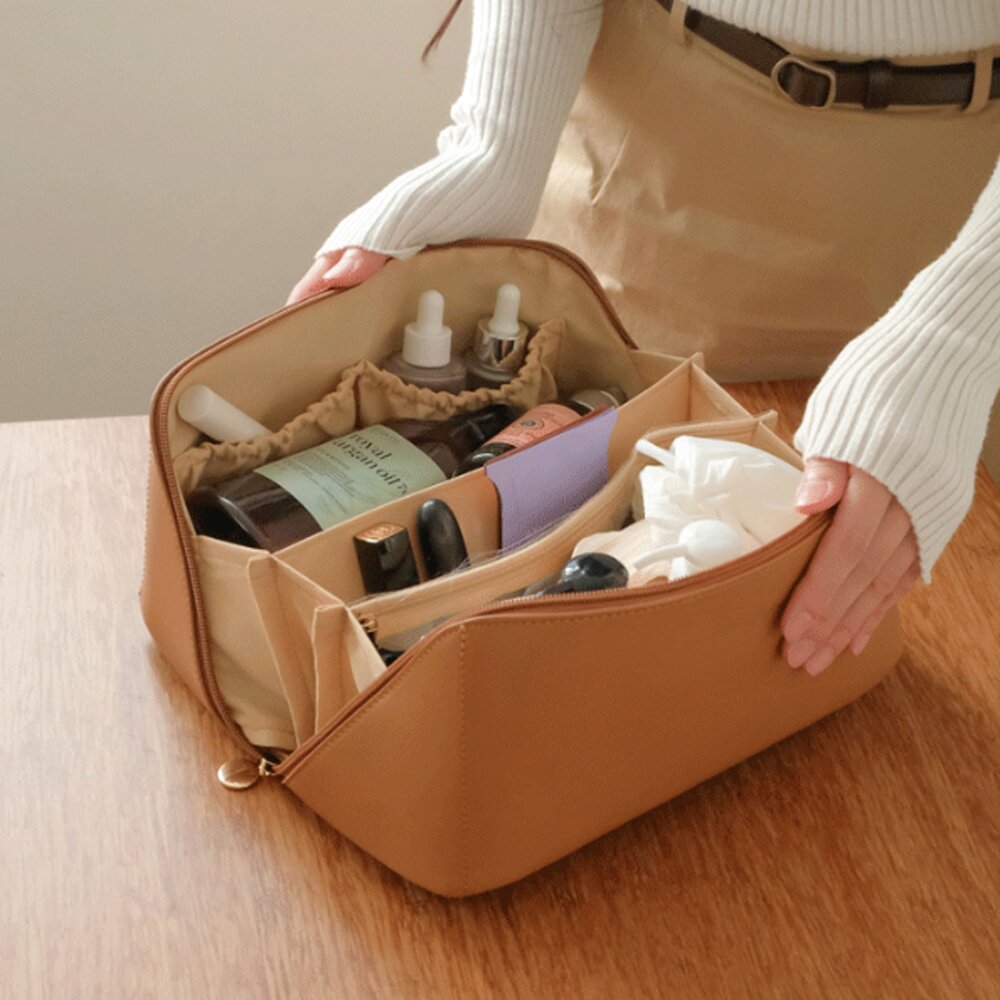 [빅버전] 대용량 여행 파우치 휴양지 바캉스 수납가방 3color