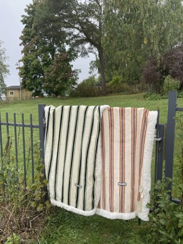 런던포그 스트라이프 담요 4type