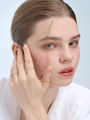 그레인 컷팅 링 3종 세트 반지 STJ-RA1158