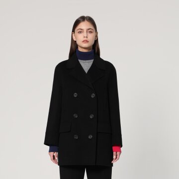 핸드메이드 더블 하프코트 (UFJWCO465N-BLACK)