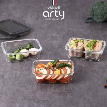 아티 내열용기 직사각3종세트(대)(직사각1050ml*3ea)