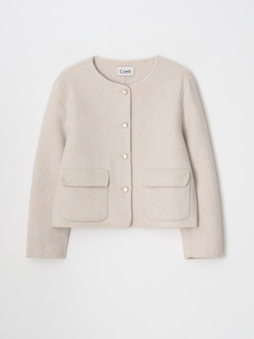 [코엣] 핸드메이드 울 자켓_아이보리