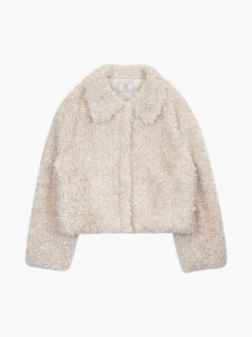 WINTER GLOW FUR JACKET_IVORY