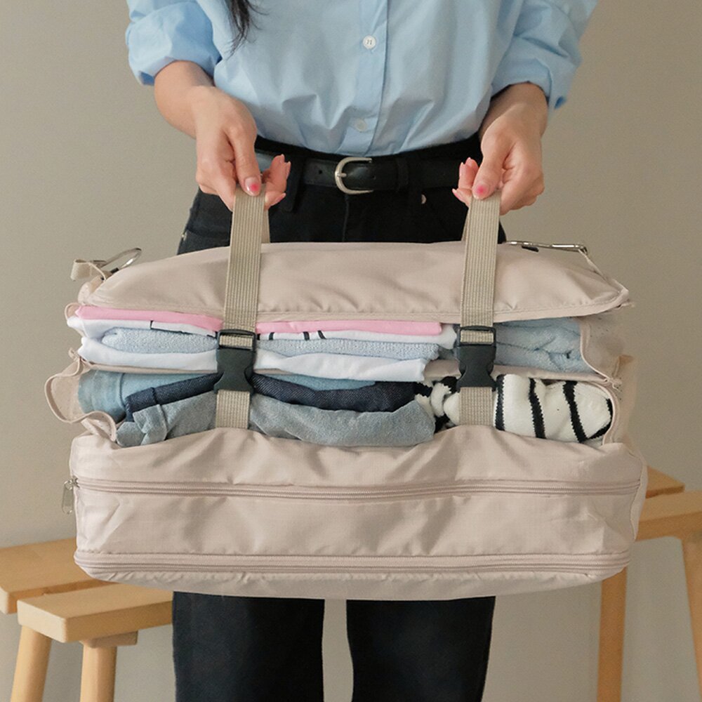 트레블 압축 파우치 수납걸이