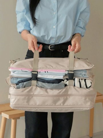 트레블 압축 파우치 수납걸이