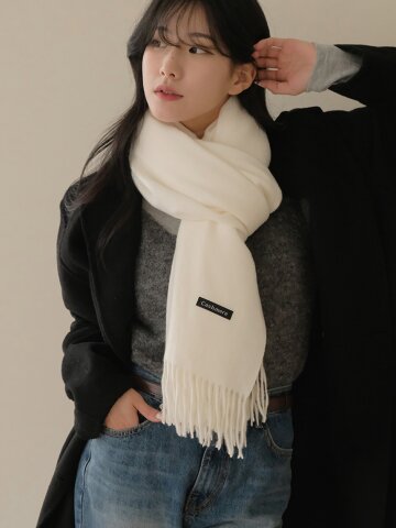 포근 리얼 캐시미어 베이직 머플러