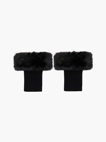 FLUFFY FROST LEG WARMER_BLACK