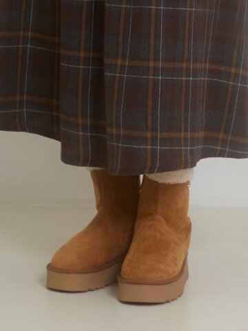 SNOW FAIRY MIDDLE BOOTS_BEIGE