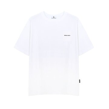 레터링 자수 오버핏 반팔티 WH