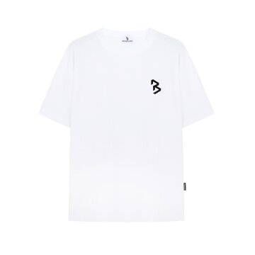 심볼 자수 오버핏 반팔티 WH